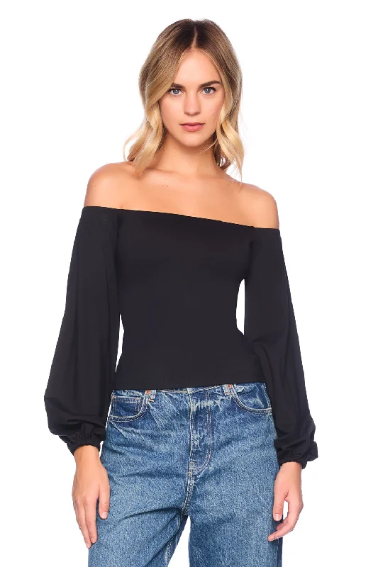 off shoulder poet sleeve 5"