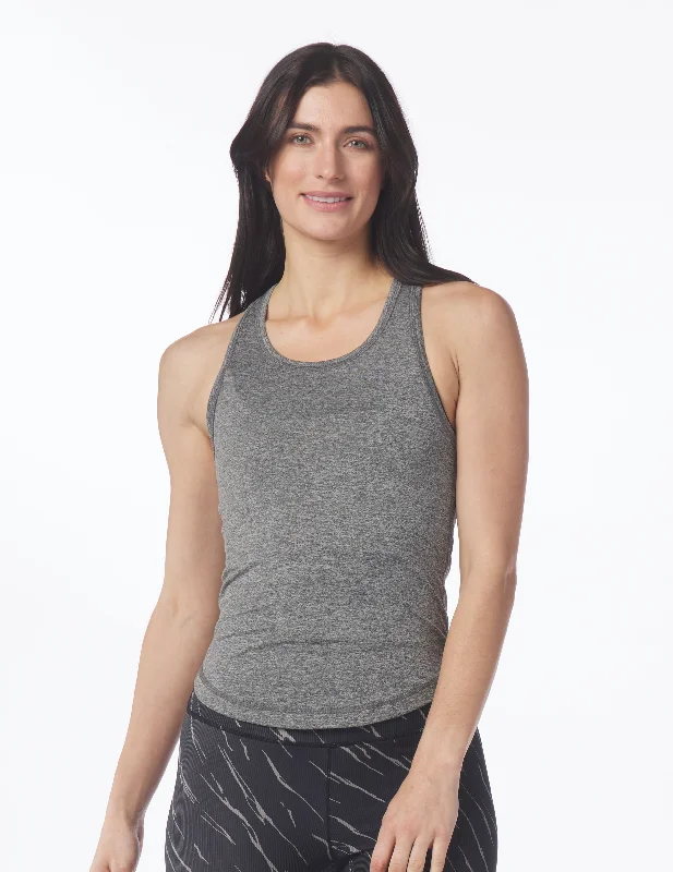 Simplicity Tank: Black Heather