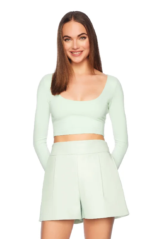 low scoop crop top