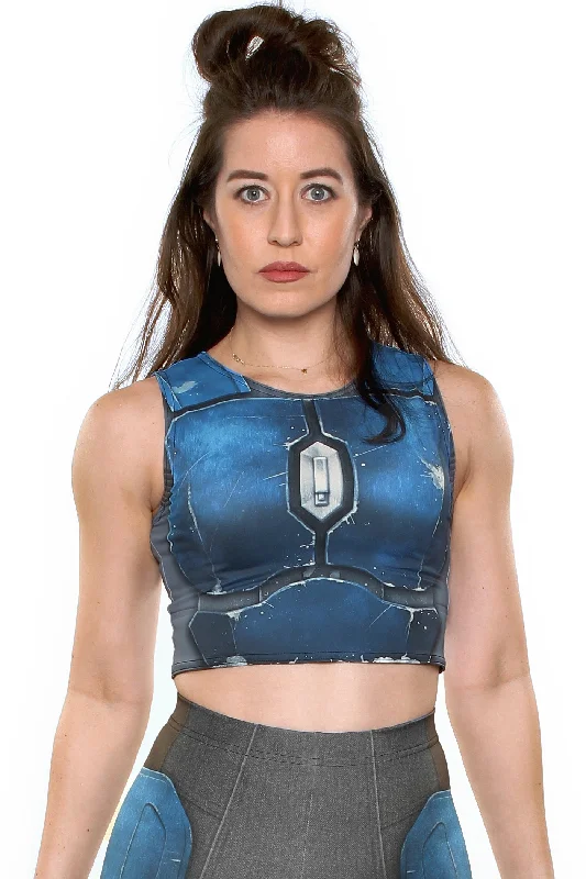 Nighthawk Blue Crop Top