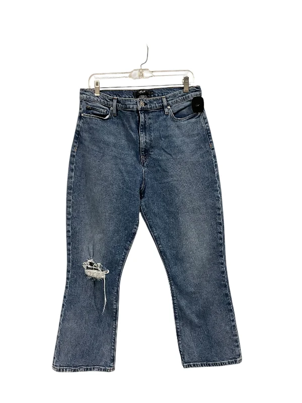 Jeans Straight By Hudson In Blue Denim, Size: 14