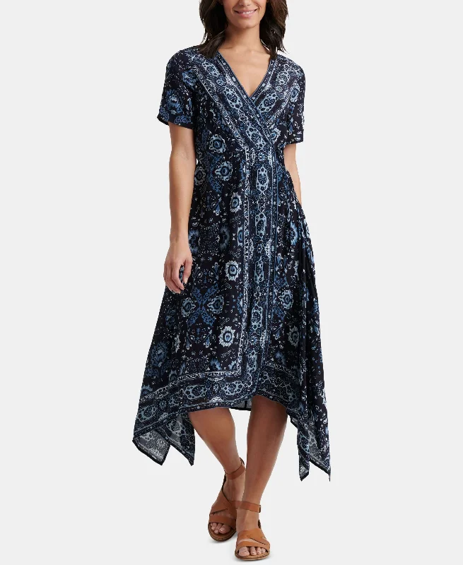 Lucky Brand Ashley Printed Wrap Dress