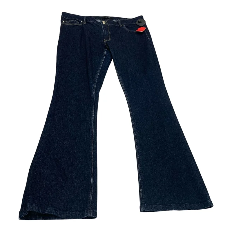 Jeans Flared By White House Black Market In Blue Denim, Size: 12