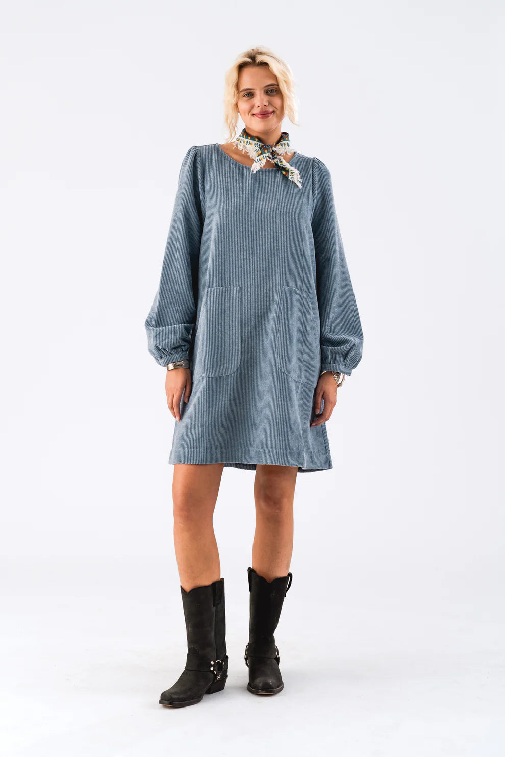 Lollys Laundry Dusty Blue Carla Dress