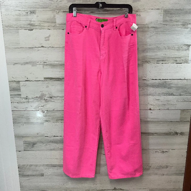 Jeans Wide Leg By SANDRINE ROSE In Pink, Size: 6