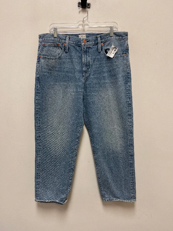 Jeans Straight By J. Crew In Blue Denim, Size: 14