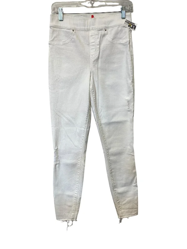 Jeans Skinny By Spanx In White Denim, Size: S