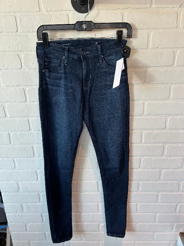 Jeans Skinny By Adriano Goldschmied In Blue Denim, Size: 0