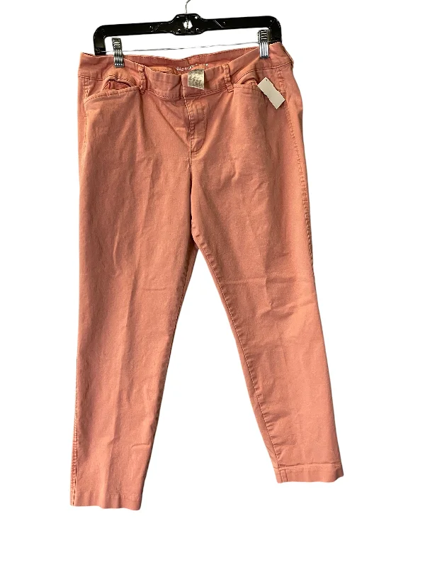 Jeans Straight By Old Navy In Pink, Size: 12