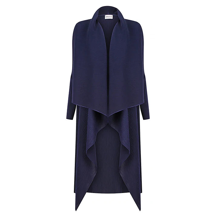 Alquema Navy Estrella Dress & Collare Coat