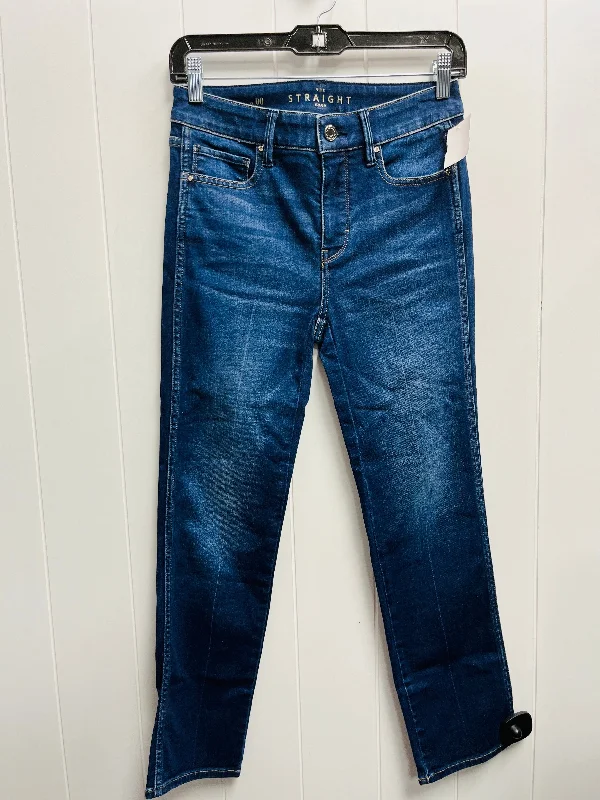 Jeans Straight By White House Black Market In Blue Denim, Size: 00