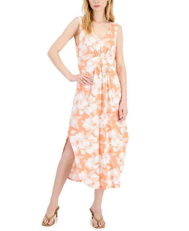 Willow Drive Floral Print Sleeveless Maxi Dress