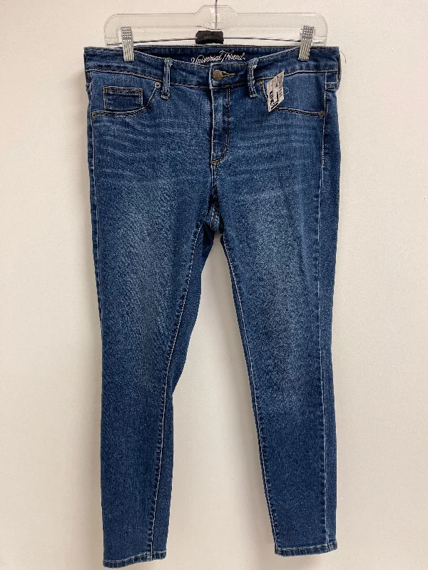 Jeans Skinny By Universal Thread In Blue Denim, Size: 10