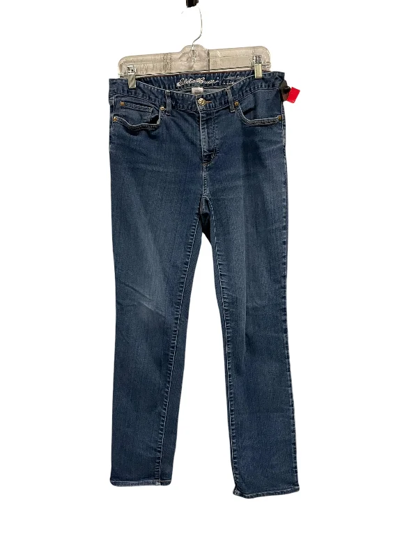 Jeans Skinny By Eddie Bauer In Blue Denim, Size: 12