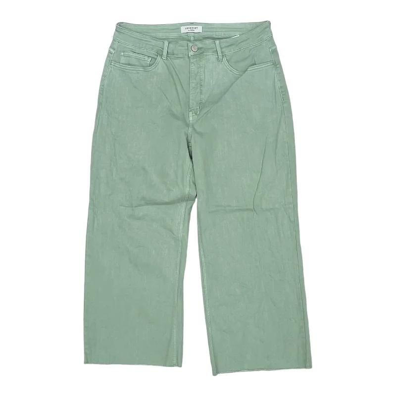 Jeans Straight By Vervet In Green, Size:18