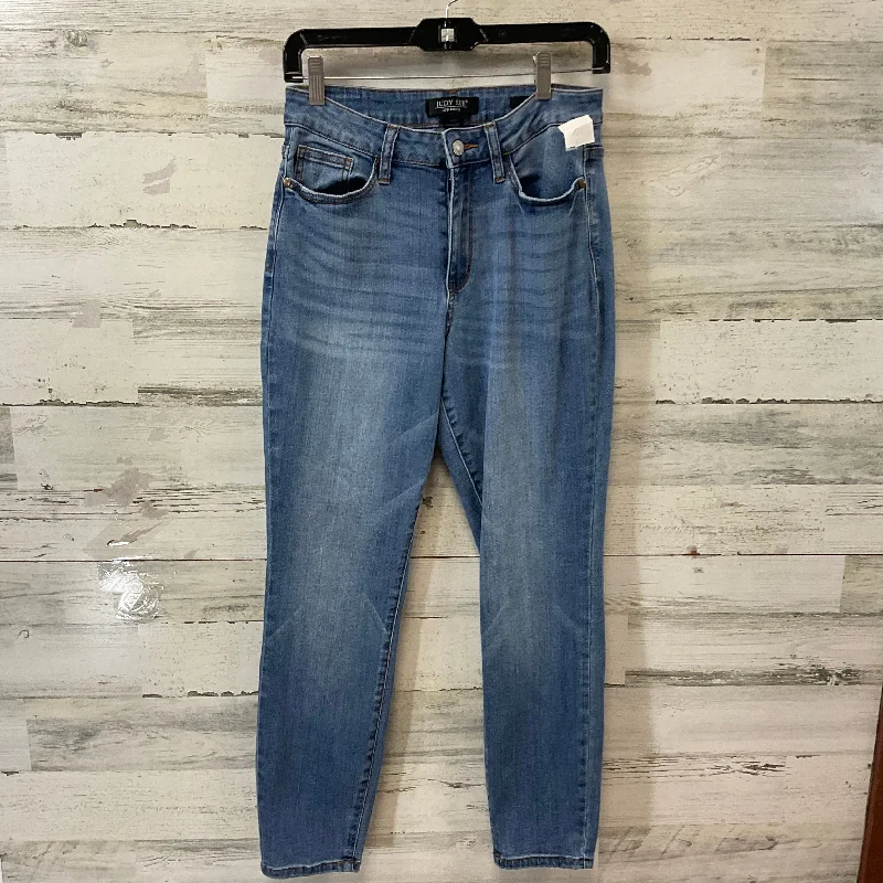 Jeans Straight By Judy Blue In Blue Denim, Size: 4