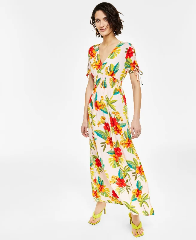 Bar III Womens Floral Maxi Dress