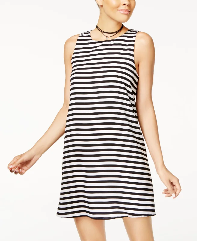 One Clothing Juniors Striped A Line Dress