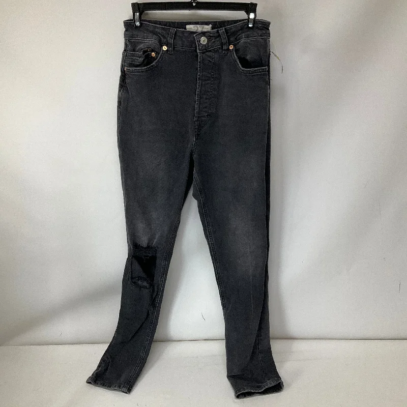 Jeans Skinny By Free People In Grey Denim, Size: 4