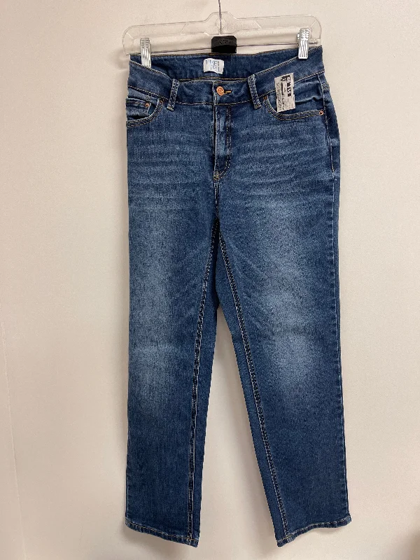 Jeans Straight By Time And Tru In Blue Denim, Size: 12