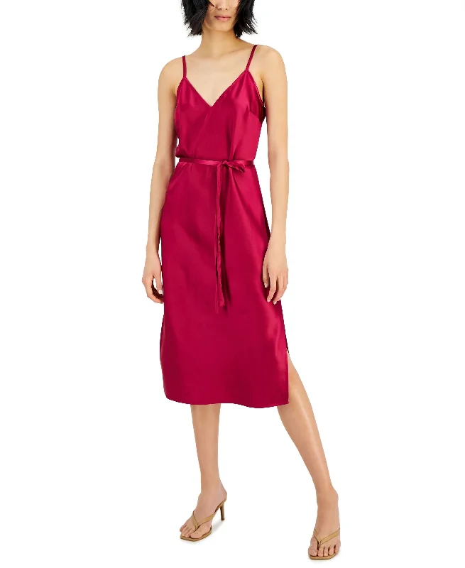 INC International Concepts Side Slit Slip Dress