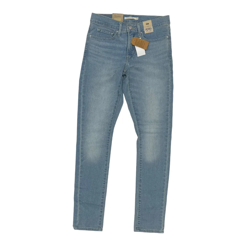 Jeans Skinny By Levis In Blue Denim, Size:4