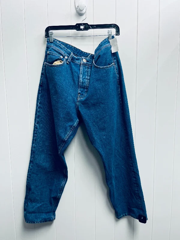 JEANS STRAIGHT RAG & BONES JEANS in BLUE DENIM, Size: 12