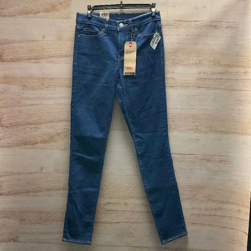 Jeans Skinny By Levis In Blue Denim, Size: 4