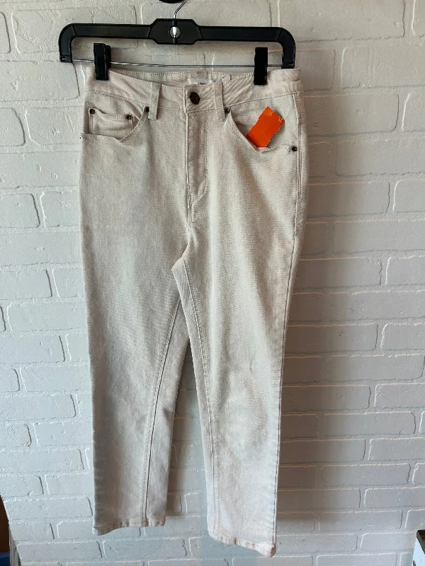 Jeans Skinny By A Loves A In Cream Denim, Size: 2