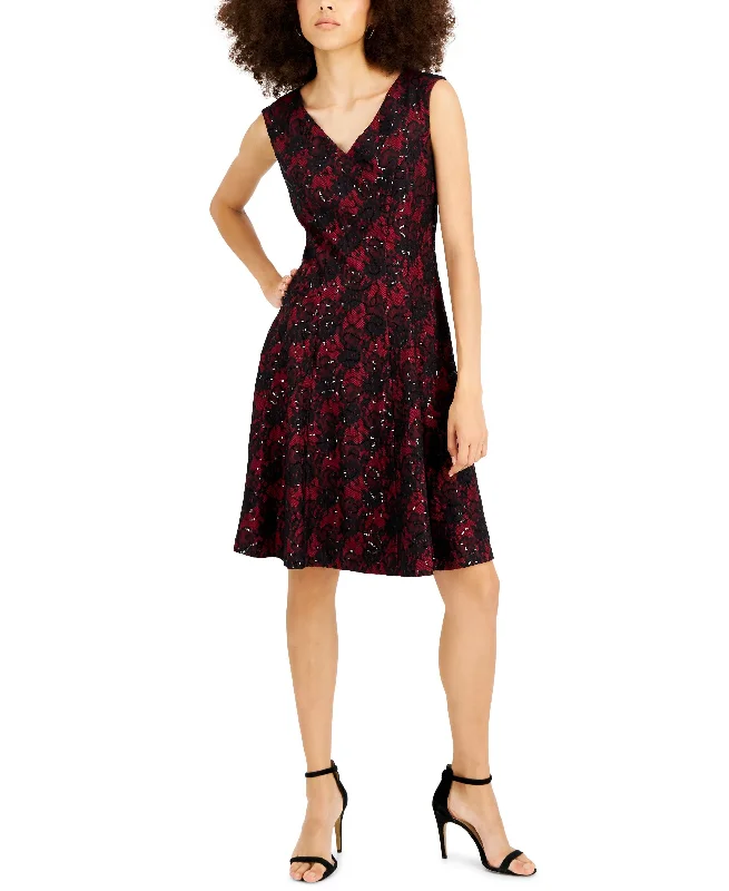 INC International Concepts Lace Fit & Flare Dress