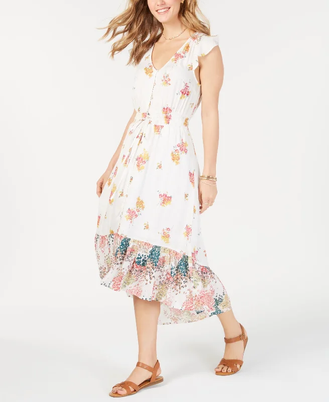 Lucky Brand Felice Floral Print High Low Dress