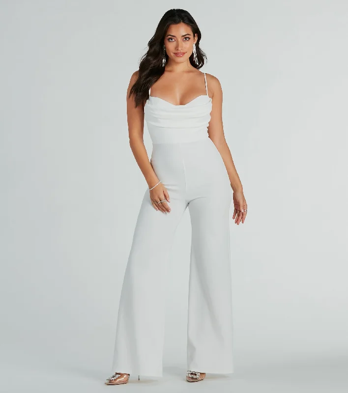 Effortless Moments Crepe Wide-Leg Jumpsuit