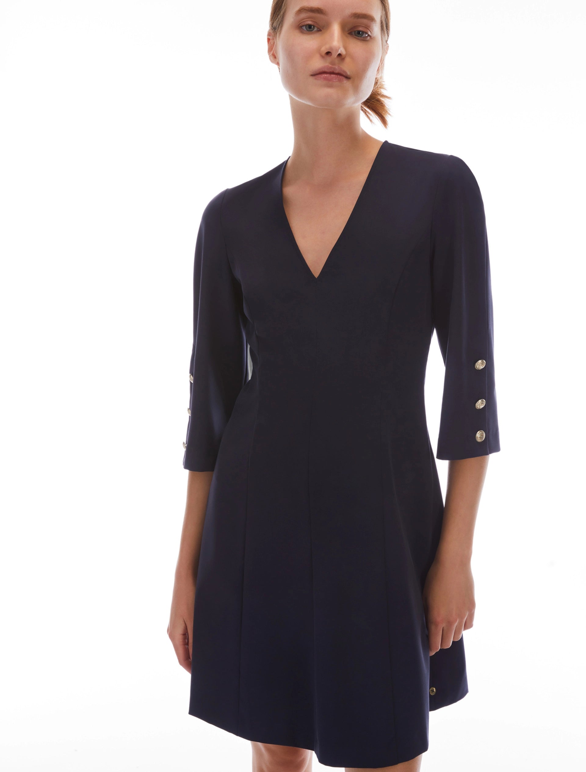 PENNYBLACK Navy Aquile Fit & Flare Dress