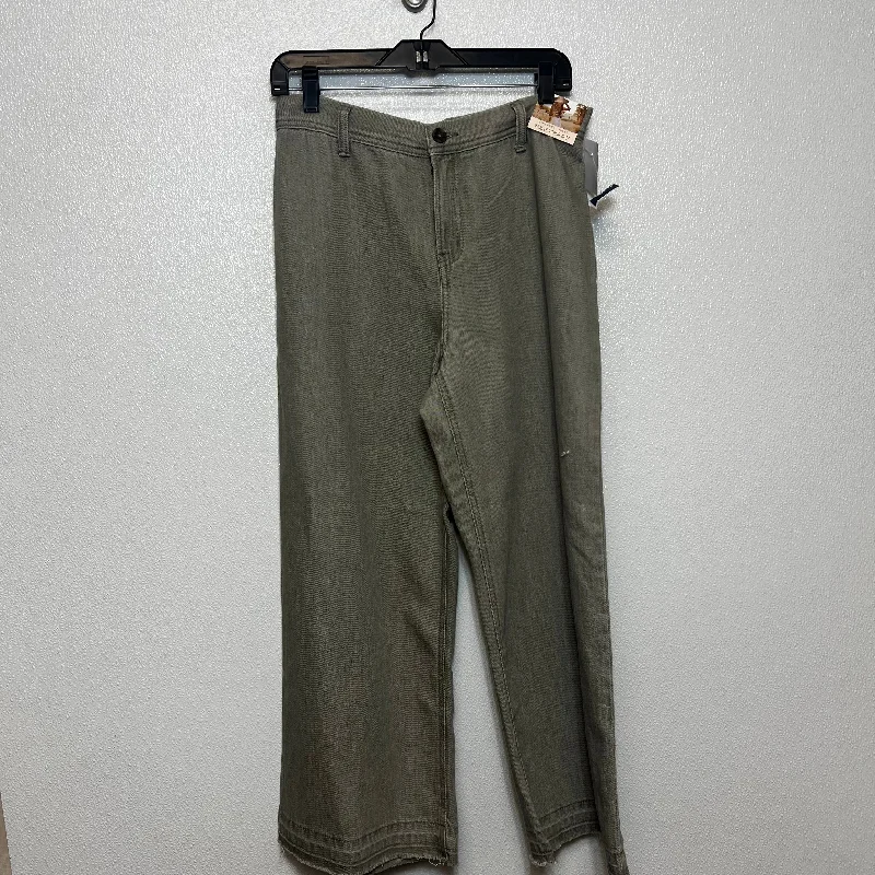 Jeans Wide leg crop By Clothes Mentor In Grey, Size: 5/27