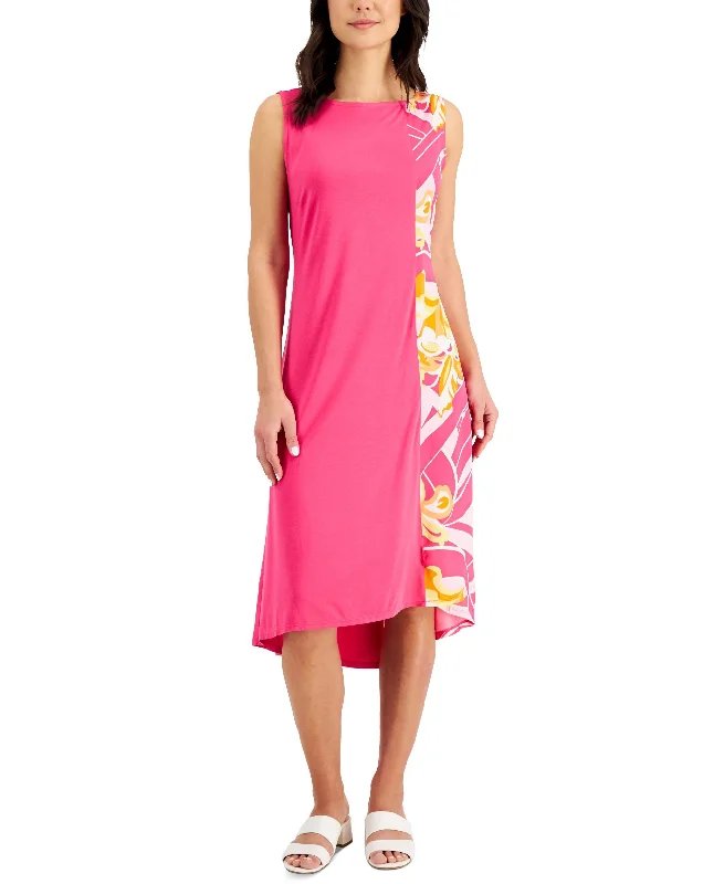 JM Collection Sleeveless Printed Dress