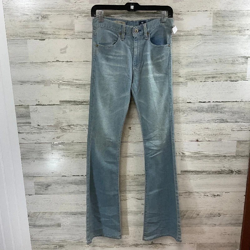 Jeans Flared By Adriano Goldschmied In Blue Denim, Size: 6