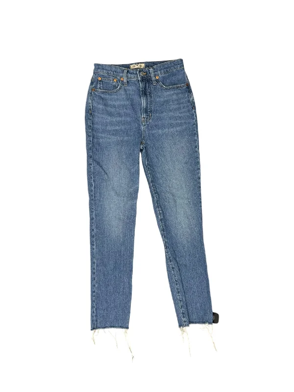 Jeans Straight By Madewell In Blue Denim, Size: 26