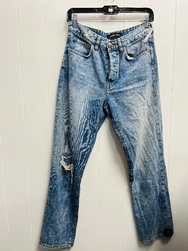 Jeans Straight By Clothes Mentor In Blue Denim, Size: 4